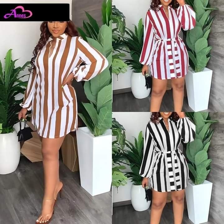 Women's Premium Oversized Striped Shirt – Casual & Corporate Button-Down Top